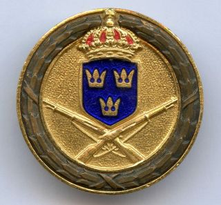 Sweden Rifle Shooting 3 Class Military Award Badge