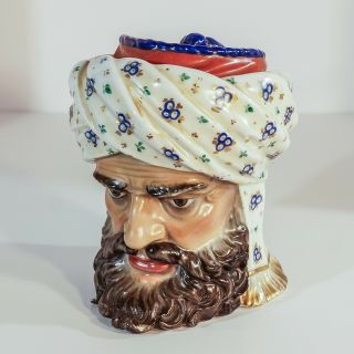 Antique Porcelain Tobacco Jar - " Sultan ".  Very Fine.  Shipped.