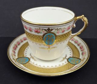 Antique English Tea Cup & Saucer,  Unmarked