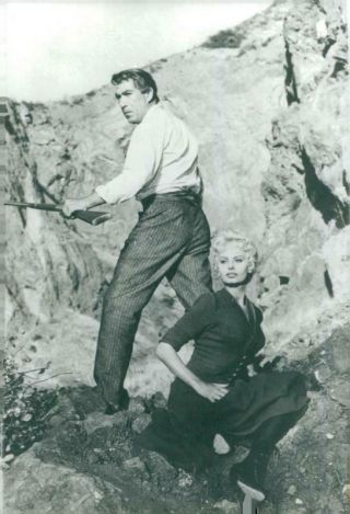Actors Anthony Quinn And Sophia Loren In The Movie Wild Blonde In The West - Uni