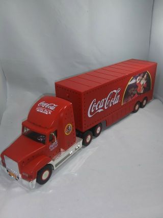 Vintage 1998 Coca Cola Light Up Big Rig Toy " Santa Pack 