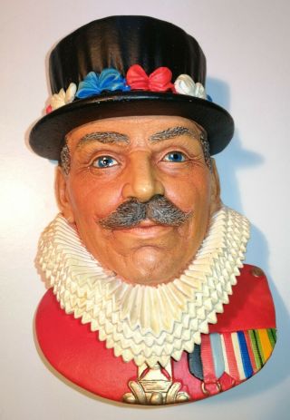 Rare Bossons Chalkware Head London The Beefeater Legen Product 1982 -