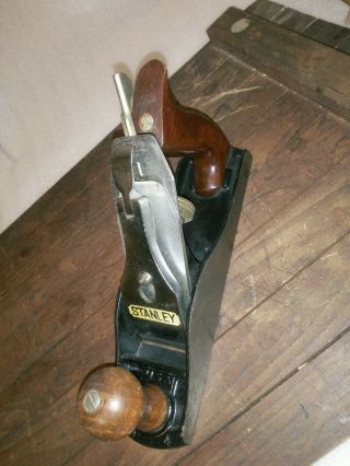 Vintage Very Rare Stanley No.  4 Wood Plane (12 - 004F) Made In USA All 2