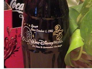 Disney World 25th Anniversary 6 pack coke bottles - 3 3