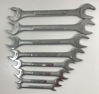 Craftsman Vintage Wrench Set Of 8 - V -,  - Vv - Series Usa Metric Open Double Sided