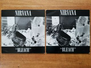 Bleach [lp] By Nirvana (us),  2 Copies (vinyl,  1989,  Sub Pop Rp And Tupelo)