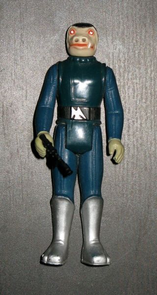Vintage Star Wars Blue Snaggletooth Complete 1978 No Toe Dent Hong Kong Ex/nm