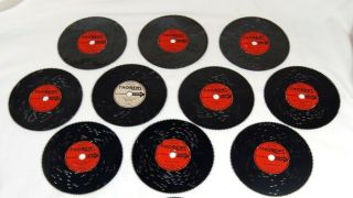 10 Vintage Ad 30 Thorens Music Box Discs Children 