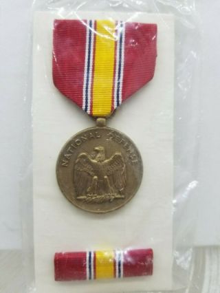 United States Military National Defense Medal Badge Ribbon Bar