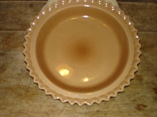 Stoneware 9 " Pie Plate Brown Tan