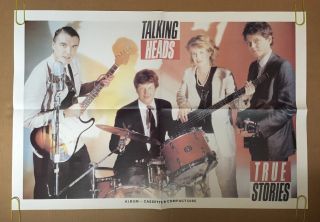 Talking Heads Vintage Poster True Stories Pin - Up Rock Music Album Promo 1980’s