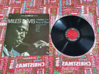 Miles Davis Kind Of Blue Lp Record Columbia 6 Eye Stereo 1959 First Press Ex