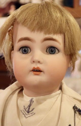 20 " Antique German Bisque Simon Halbig K R Boy Doll Doll Perfect