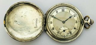 Antique Russian Empire Pocket watch 84 Silver Case Niello Art for Parts/Repair 2