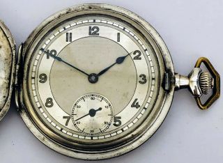 Antique Russian Empire Pocket watch 84 Silver Case Niello Art for Parts/Repair 3