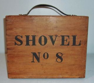 Vintage Shovel No 8 Wood Carry Case Box For Breakdown Military Forest Service