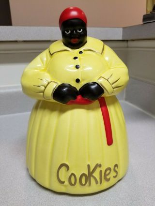 Mccoy Cookie Jar - Black Americana - Aunt Jemima - Mammy - Vintage (10)