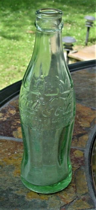 Vintage Coca - Cola Coke Green Glass Bottle Muskegon Michigan 6.  5 Ounce 2