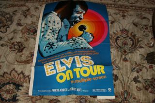 Vintage 1972 Rare Elvis Presley - Elvis On Tour - Mgm Movie Poster - 27x41 Inches