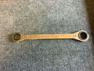 Snap On R3840a Double Box End Ratcheting Wrench 1 3/16 " & 1 1/4 "
