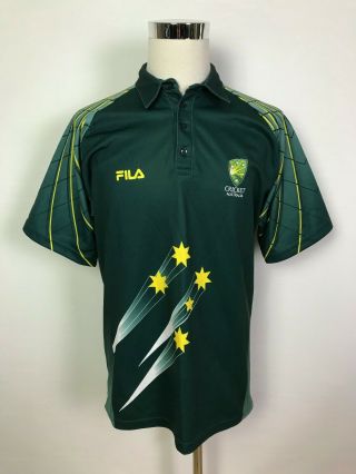 Vintage Fila Cricket Australia Mens Odi One Day Cricket Jersey Shirt Size Xxl