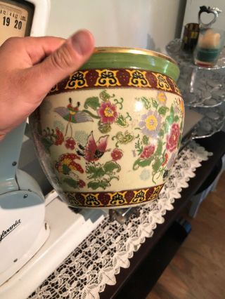 Vintage Style Asian Oriental Ceramic Porcelain Planter 3
