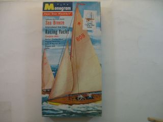 1956 Vintage Monogram 1/30 Sea Breeze Racing Yacht P16 - 89 First Issue