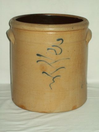 " Antique " 3 Bee Sting ? Stoneware Crock Salt Glazed Pottery Red Wing ?