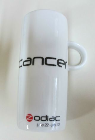 Cancer - Zodiac Sign Mug - June 22 - July 23 - Tall & White / Salt & Pepper Brand