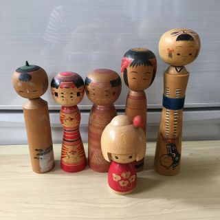 Japanese Vintage Kokeshi Doll Wooden With Tracking Number Jp Seller