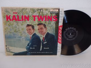The Kalin Twins S/t Self - Titled 1959 Mono Lp Decca Dl 8812 Textured Jacket
