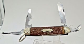 Vintage 4 Blade Camillus 99 Camp Folding Utility Scout Pocket Knife York