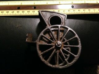 Very Early Cast Iron Horse Drawn Buggy Cart Wagon