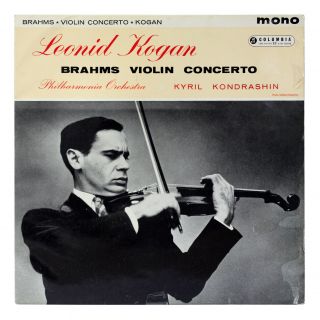 Kogan Kondrashin Brahms Violin Concerto Lp Columbia 33cx 1692 Uk