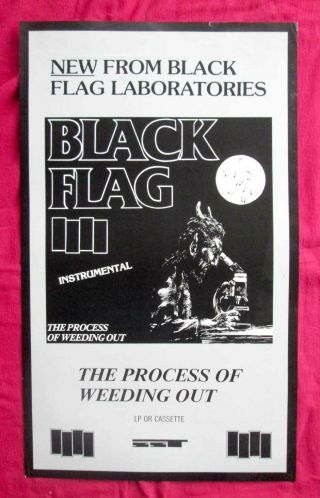 Black Flag Process Of Weeding Out Poster Raymond Pettibon Sst Punk