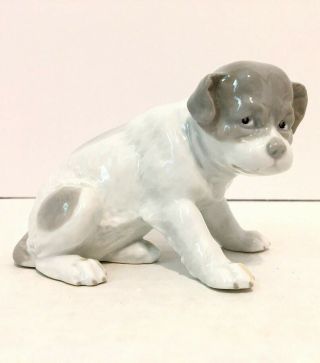 Antique Vintage Rare Heubach Porcelain Puppy German Dog Figurine