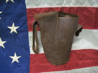Vintage Antique Protection Gas Mask With Leather Case Ww2 Or Ww1 ?