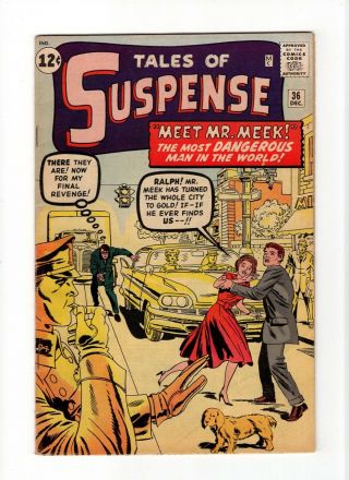Tales Of Suspense 36 Fn - 5.  5 Vintage Marvel Comic Prehero Horror Silver Age 12c