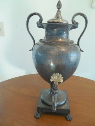 Large Vintage Antique Coffee/tea Urn,  Silver Plate,