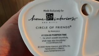 Homco Circle Of Friends Masterpiece Halloween Pumpkin Time