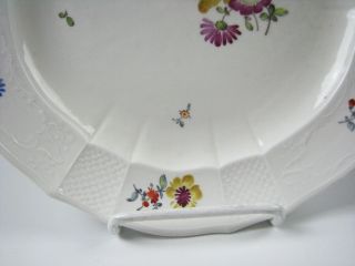 Antique 18th Century German Porcelain Furstenberg Plate with Hand Painted Flower 3
