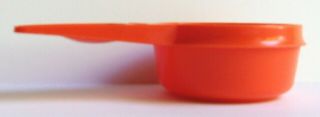 Retro Tupperware 1/4 Cup Tangerine Orange Measuring Cup