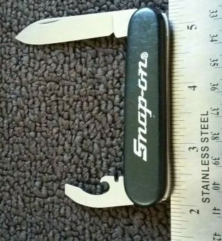 Rare Snap - On Swiss Army Victorinox 84mm Bantam Multi Tool Pocket Knife Sak