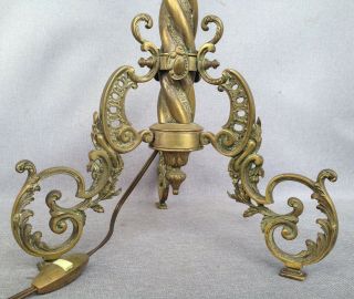 Big antique french lamp made of bronze 19th century Napoleon III 25 