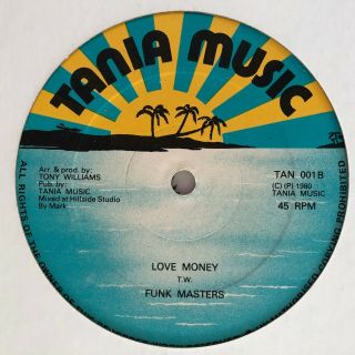 Nm - 1980 Funk Masters / Bo Kool 12 " / Love Money / No Love / Tania 001
