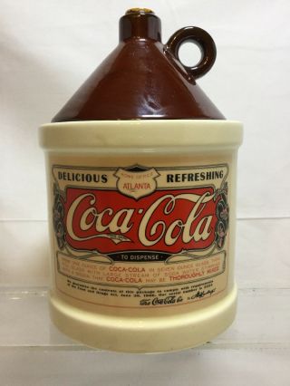 Delicious Refreshing Coca Cola Syrup Jug Ceramic Vintage Cookie Jar (cl)