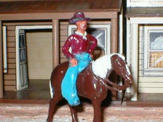 Lead Or Medal Manoil Cowboy And Horse 3