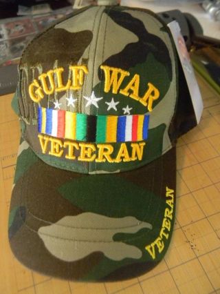 U.  S.  Army Gulf War Veteran Embroidered Ball Cap Hat Military Nwt W/ Tag Gift