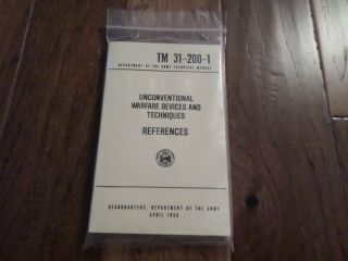 U.  S Department Of The Army Unconventional Warfare Devices Handbook