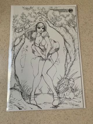 Escape From Wonderland 3 Extremely Rare Sketch Fantastic Realm Zenescope Le250
